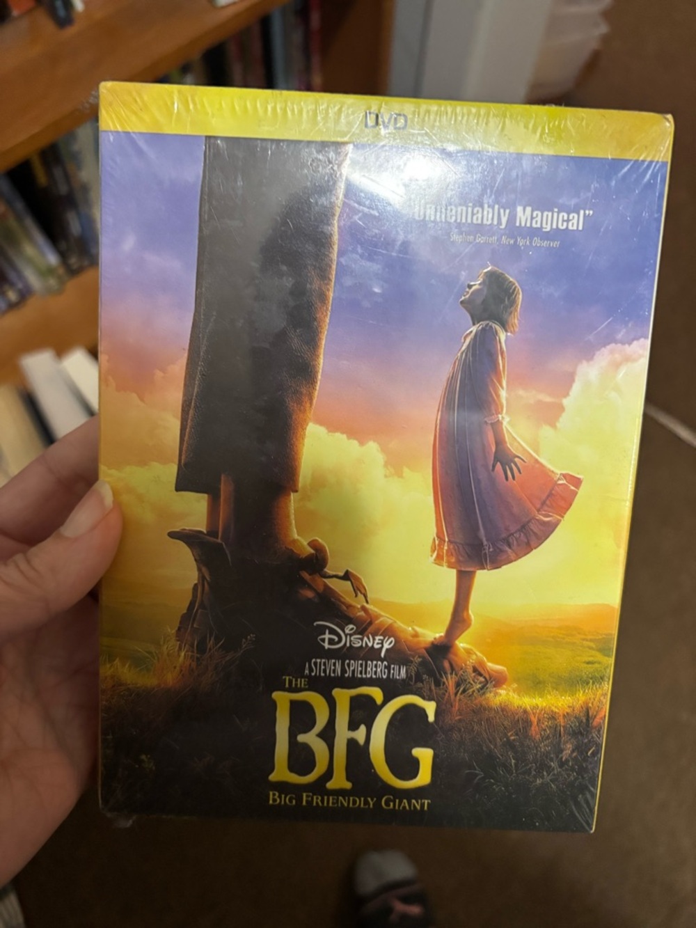 Disney The BFG DVD - Yellow & Purple Artwork